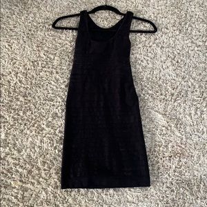 Black Bebe bodycon dress